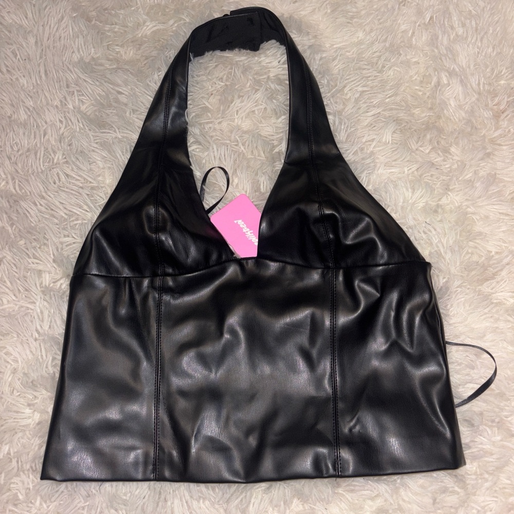 Black Leather going out top